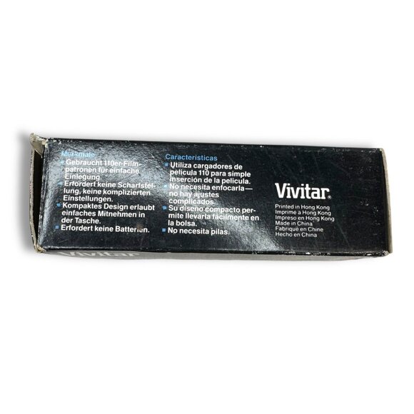 Vivitar Point ’N Shoot 110 Film Camera Box Manuals & Wrist Strap Vintage - Picture 11 of 13